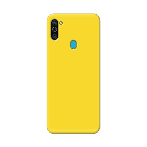 printfidaa plain yellow printed designer hard back case for samsung galaxy m11  samsung a11 sm-m115f  dsn back cover -h8 vkm2021