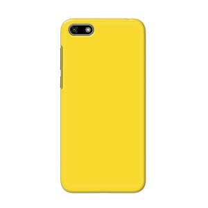 printfidaa plain yellow printed designer hard back case for huawei y5 2018  y5 prime 2018  honor 7s dra-lx2 dua-lx2 back cover -h8 vkm2021