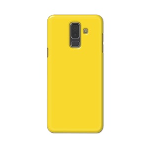 printfidaa plain yellow printed designer hard back case for samsung galaxy a6 plus 2018 6034  samsung j8 2018 j810f  ds back cover -h8 vkm2021