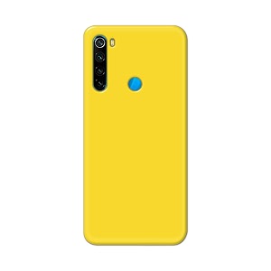 printfidaa plain yellow printed designer hard back case for redmi note 8 6334 back cover -h8 vkm2021