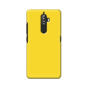 printfidaa plain yellow printed designer hard back case for lenovo k8 plus 5234 back cover -h8 vkm2021