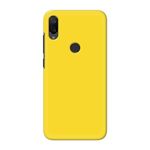 printfidaa plain yellow printed designer hard back case for mi play back cover -h8 vkm2021