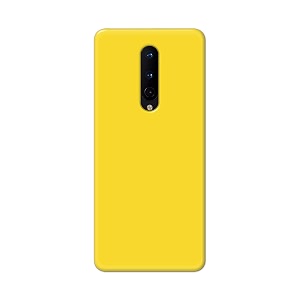 printfidaa plain yellow printed designer hard back case for oneplus 8 65534 back cover -h8 vkm2021