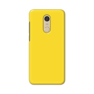printfidaa plain yellow printed designer hard back case for redmi note 5  redmi 5 plus back cover -h8 vkm2021