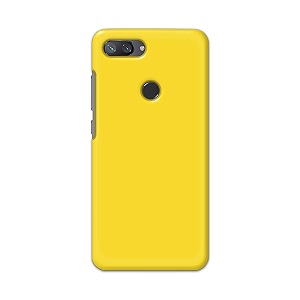 printfidaa plain yellow printed designer hard back case for mi 8 litemi 8 youthmi 8x back cover -h8 vkm2021