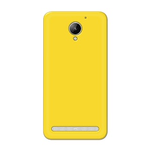 printfidaa plain yellow printed designer hard back case for lenovo c2 k10a40 back cover -h8 vkm2021