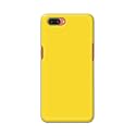 PRINTFIDAA Plain Yellow Printed Designer Hard Back Case for Oppo A3S / Oppo A5 (2018) / Realme C1, Oppo CPH1803, A1603, RMX1811 Back Cover -(H8) VKM2021