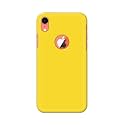 PRINTFIDAA Plain Yellow Printed Designer Hard Back Case for Apple iPhone XR Logo (6.1"), A2105, A1984, A2107, A2108 Back Cover -(H8) VKM2021