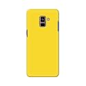 PRINTFIDAA Plain Yellow Printed Designer Hard Back Case for Samsung Galaxy A8 Plus (2018), A730F, A730F / DS Back Cover -(H8) VKM2021