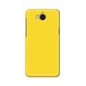PRINTFIDAA Plain Yellow Printed Designer Hard Back Case for Huawei Y5 (2017) / Huawei Y6 (2017) / Nova Young, MYA-L03/L23, L02/L22 Back Cover -(H8) VKM2021
