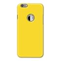 PRINTFIDAA Plain Yellow Printed Designer Hard Back Case for Apple iPhone 6 Logo (4.7") / iPhone 6S Logo (4.7") Back Cover -(H8) VKM2021