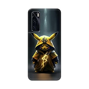 printfidaa plastic printed hard back cover case for vivo v20 se back cover cartoon cat -112 multicolor