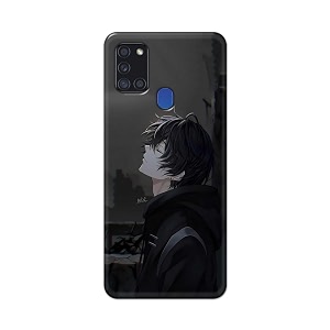 printfidaa plastic printed hard back cover case for samsung galaxy a21s back cover famous anime cartoon character -112 multicolor