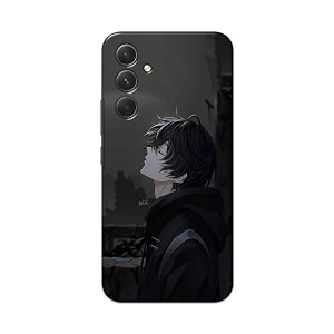 printfidaa plastic printed hard back cover case for samsung galaxy a54 5g back cover famous anime cartoon character -112 multicolor