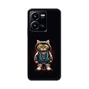 PRINTFIDAA Plastic Printed Hard Back Cover Case For Vivo Y35 4G | Vivo Y22 Back Cover (Hipster Cat) -112, Multi