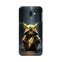 PRINTFIDAA Plastic Printed Hard Back Cover Case For Samsung Galaxy J6 Plus | Samsung J6+ Back Cover (Cartoon Cat) -112, Multicolor
