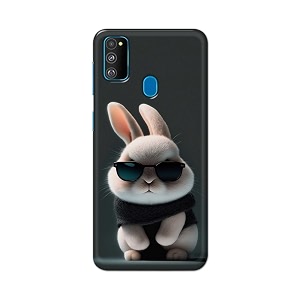 printfidaa printed hard back cover case for samsung galaxy m30s  samsung galaxy m21  samsung m21 2021 edition back cover cool baby rabbit -112