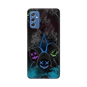 printfidaa printed hard back cover case for samsung galaxy m52 5g back cover mask man -112
