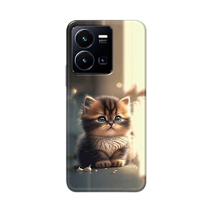 printfidaa printed hard back cover case for vivo y35 4g  vivo y22 back cover cute cat -112