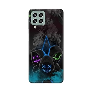 printfidaa printed hard back cover case for samsung galaxy m53 5g back cover mask man -112