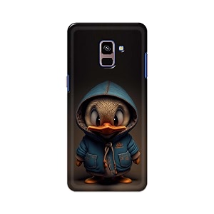 printfidaa printed hard back cover case for samsung galaxy a8 plus  a8 back cover animated duck -112