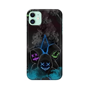 printfidaa printed hard back cover case for apple iphone 11 back cover mask man -112