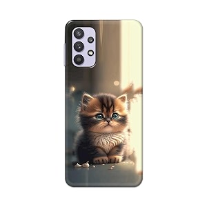 printfidaa printed hard back cover case for samsung galaxy m32 5g  samsung galaxy a32 5g back cover cute cat -112