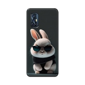 printfidaa printed hard back cover case for vivo v17 back cover cool baby rabbit -112