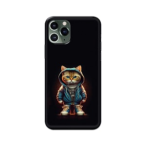 printfidaa printed hard back cover case for apple iphone 11 pro back cover hipster cat -112