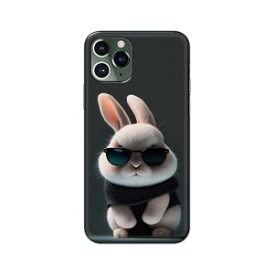 printfidaa printed hard back cover case for apple iphone 11 pro back cover cool baby rabbit -112