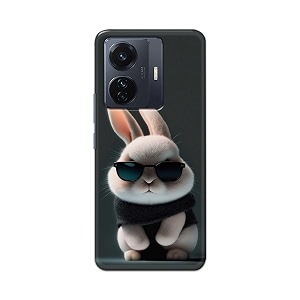printfidaa printed hard back cover case for vivo iqoo z6 pro 5g  vivo t1 pro 5g  vivo s15e back cover cool baby rabbit -112