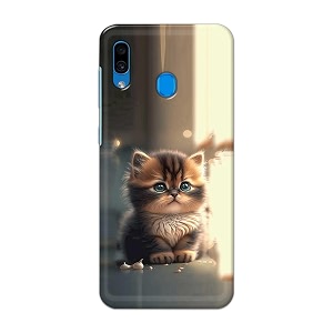 printfidaa printed hard back cover case for samsung galaxy a20  samsung galaxy m10s  samsung galaxy a30 back cover cute cat -112