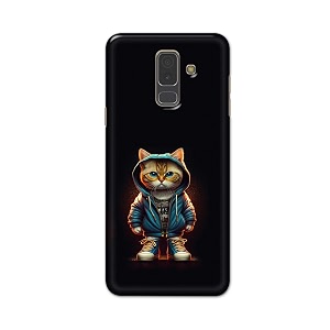 printfidaa printed hard back cover case for samsung galaxy a6 plus  a6  samsung galaxy j8 back cover hipster cat -112