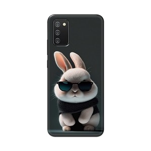 printfidaa printed hard back cover case for samsung galaxy m02s  samsung a02s  samsung f02s  samsung a03s back cover cool baby rabbit -112