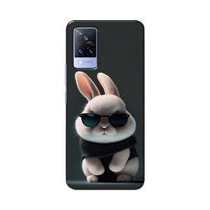 printfidaa printed hard back cover case for vivo v21 5g back cover cool baby rabbit -112