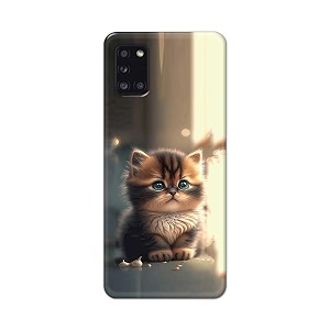 printfidaa printed hard back cover case for samsung galaxy a31 back cover cute cat -112