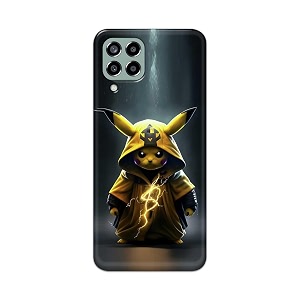 printfidaa printed hard back cover case for samsung galaxy m33 5g back cover cartoon cat -112