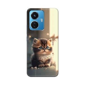 printfidaa printed hard back cover case for vivo y55 2022  vivo t1 44w  vivo iqoo z6 44w back cover cute cat -112