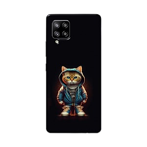 printfidaa printed hard back cover case for samsung galaxy m42 5g  samsung galaxy a42 5g back cover hipster cat -112