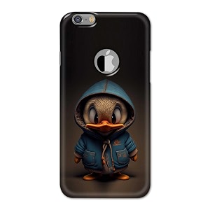 printfidaa printed hard back cover case for apple iphone 6 logo  iphone 6s logo back cover animated duck -112