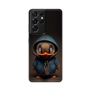 printfidaa printed hard back cover case for samsung galaxy s21 ultra 5g back cover animated duck -112