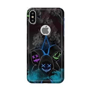 printfidaa printed hard back cover case for apple iphone x  iphone 10  iphone xs  iphone 10s logo view back cover mask man -112