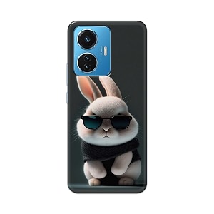 printfidaa printed hard back cover case for vivo y55 2022  vivo t1 44w  vivo iqoo z6 44w back cover cool baby rabbit -112