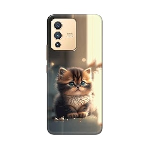 printfidaa printed hard back cover case for vivo v23 5g back cover cute cat -112