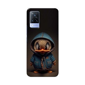 printfidaa printed hard back cover case for vivo v21 5g back cover animated duck -112