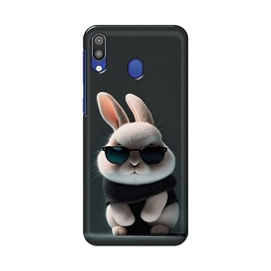 printfidaa printed hard back cover case for samsung galaxy m20 back cover cool baby rabbit -112
