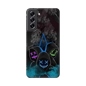 printfidaa printed hard back cover case for samsung galaxy s21 fe 5g back cover mask man -112