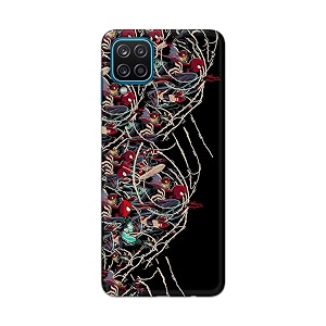 printfidaa printed hard back cover case for samsung galaxy a12  m12  f12 back cover famous cartoon character -112