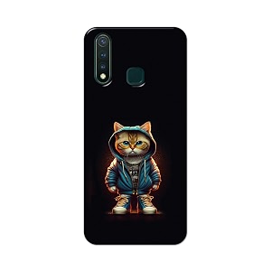 printfidaa printed hard back cover case for vivo y19  vivo u3 back cover hipster cat -112