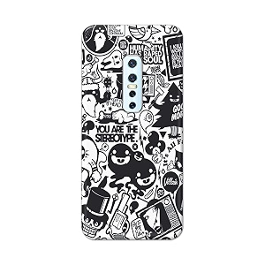 Printed Hard Back Cover Case for Vivo